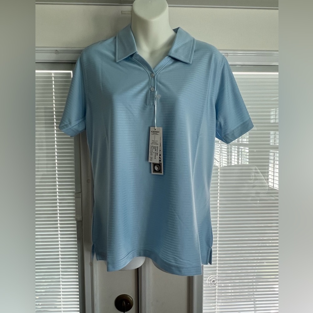NWT Lady Divots Two-Button Banded Sleeve Women's Polo